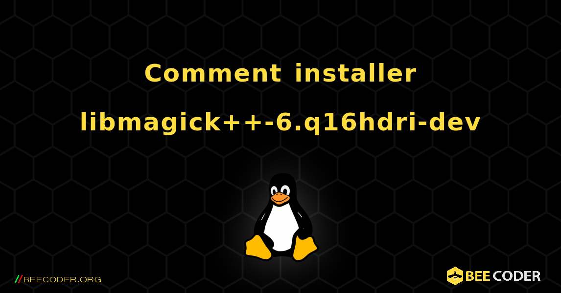Comment installer libmagick++-6.q16hdri-dev . Linux
