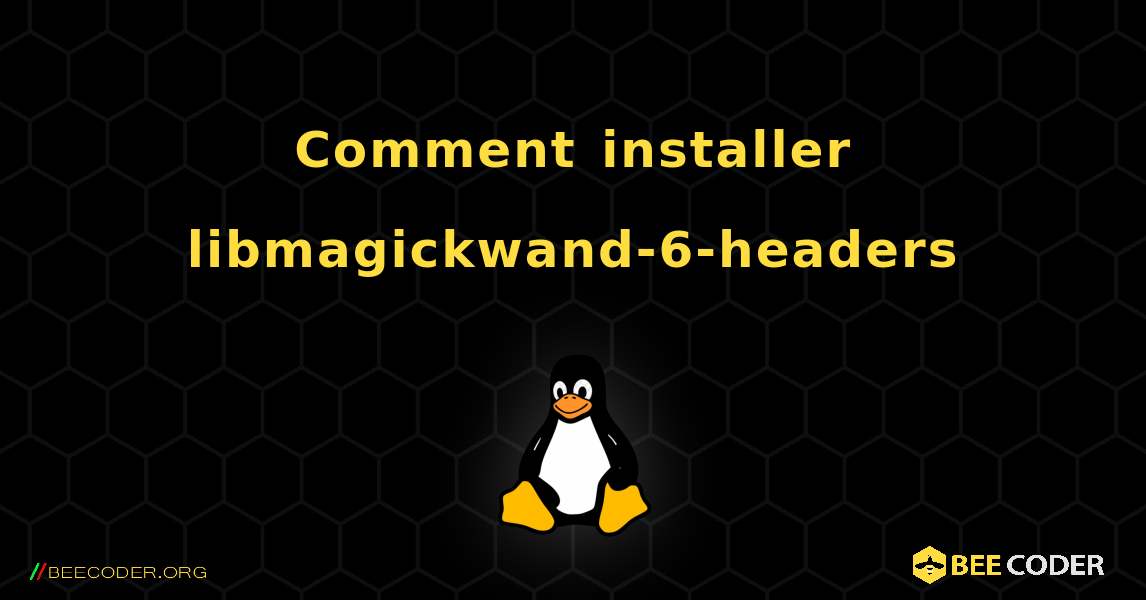 Comment installer libmagickwand-6-headers . Linux