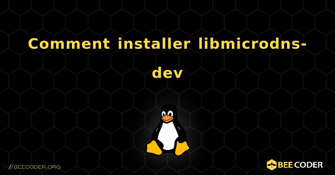 Comment installer libmicrodns-dev . Linux