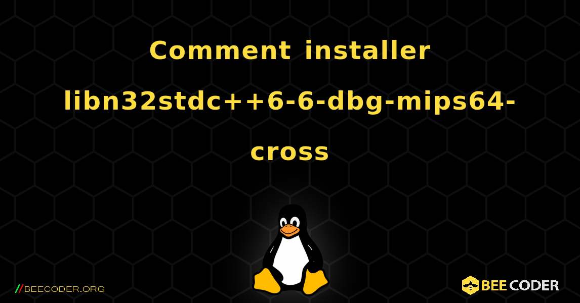 Comment installer libn32stdc++6-6-dbg-mips64-cross . Linux