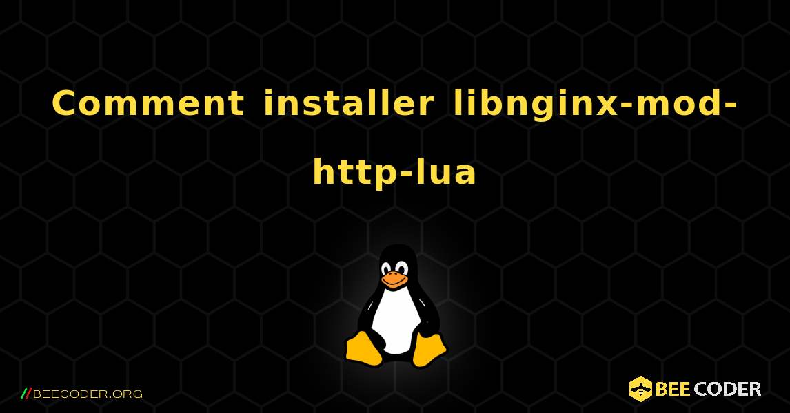 Comment installer libnginx-mod-http-lua . Linux