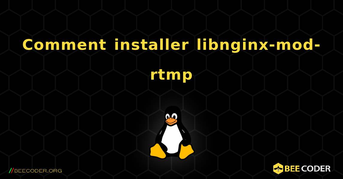 Comment installer libnginx-mod-rtmp . Linux