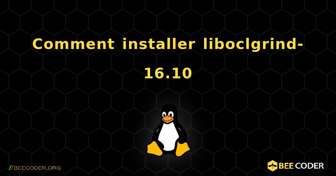 Comment installer liboclgrind-16.10 . Linux
