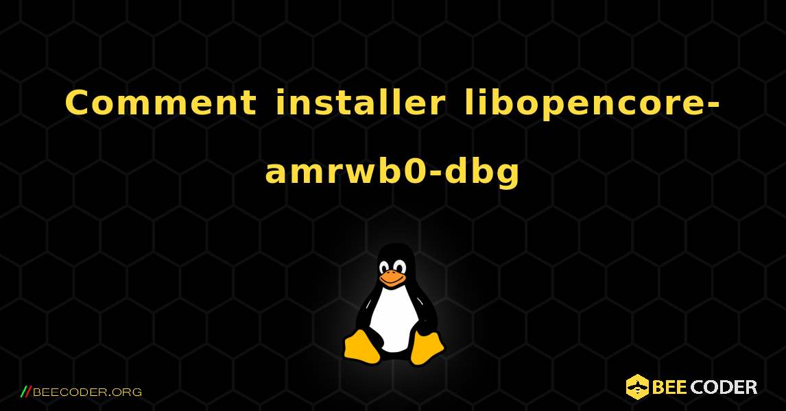 Comment installer libopencore-amrwb0-dbg . Linux