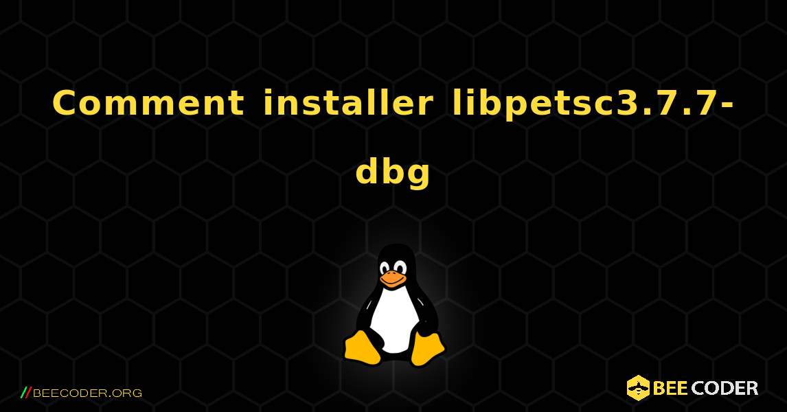 Comment installer libpetsc3.7.7-dbg . Linux