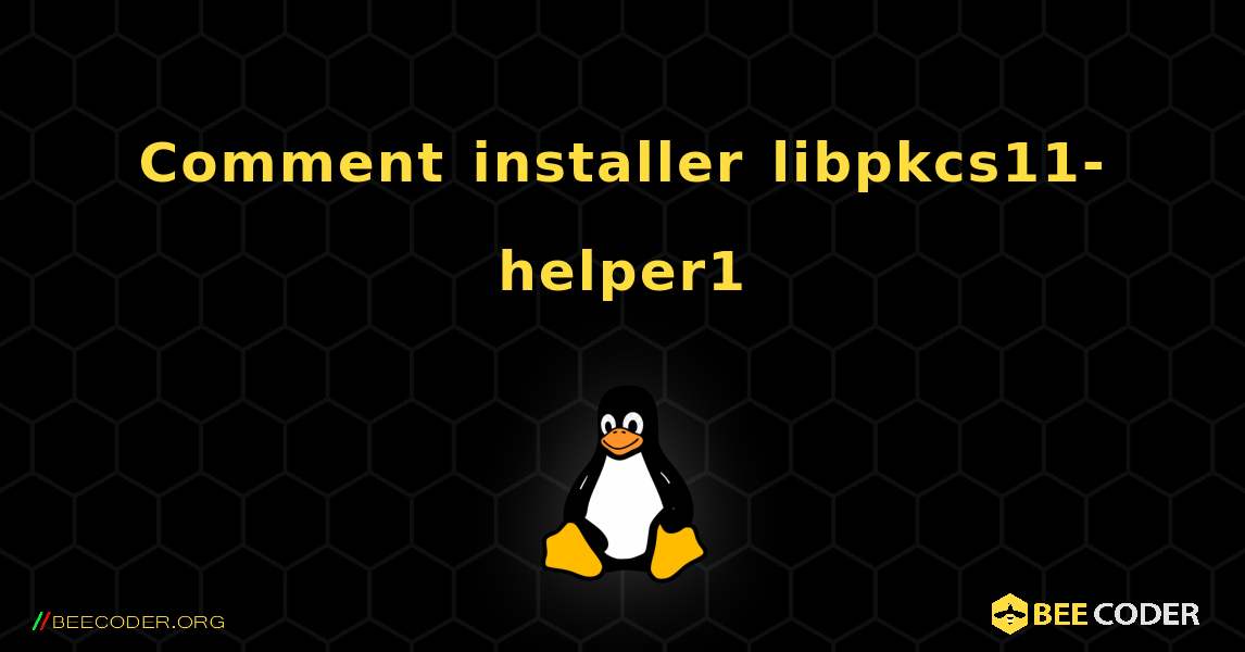 Comment installer libpkcs11-helper1 . Linux