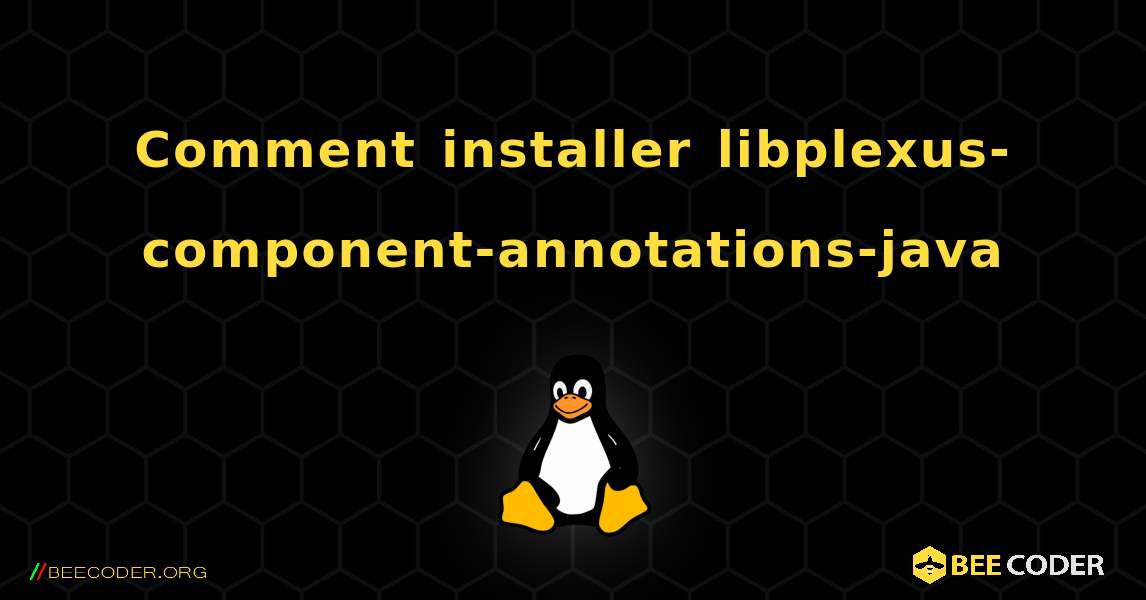 Comment installer libplexus-component-annotations-java . Linux