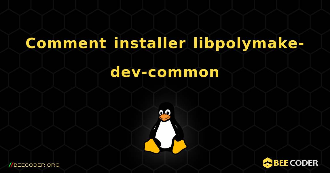 Comment installer libpolymake-dev-common . Linux