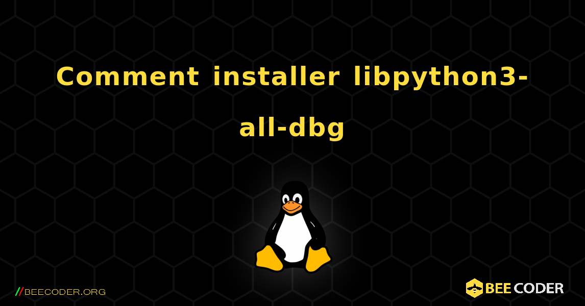 Comment installer libpython3-all-dbg . Linux