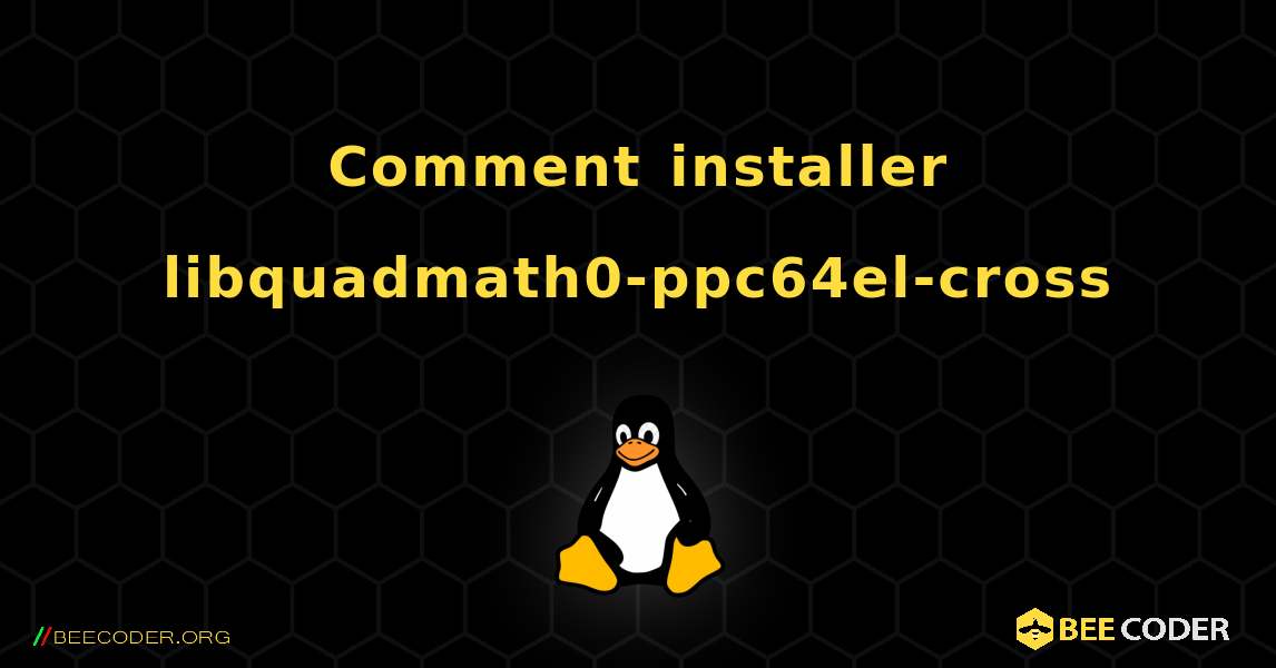 Comment installer libquadmath0-ppc64el-cross . Linux