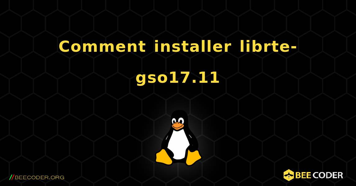 Comment installer librte-gso17.11 . Linux