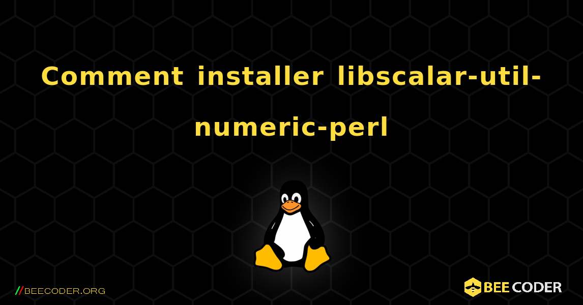 Comment installer libscalar-util-numeric-perl . Linux