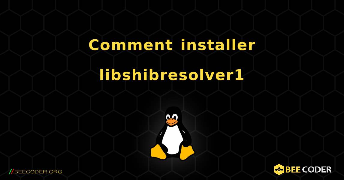 Comment installer libshibresolver1 . Linux