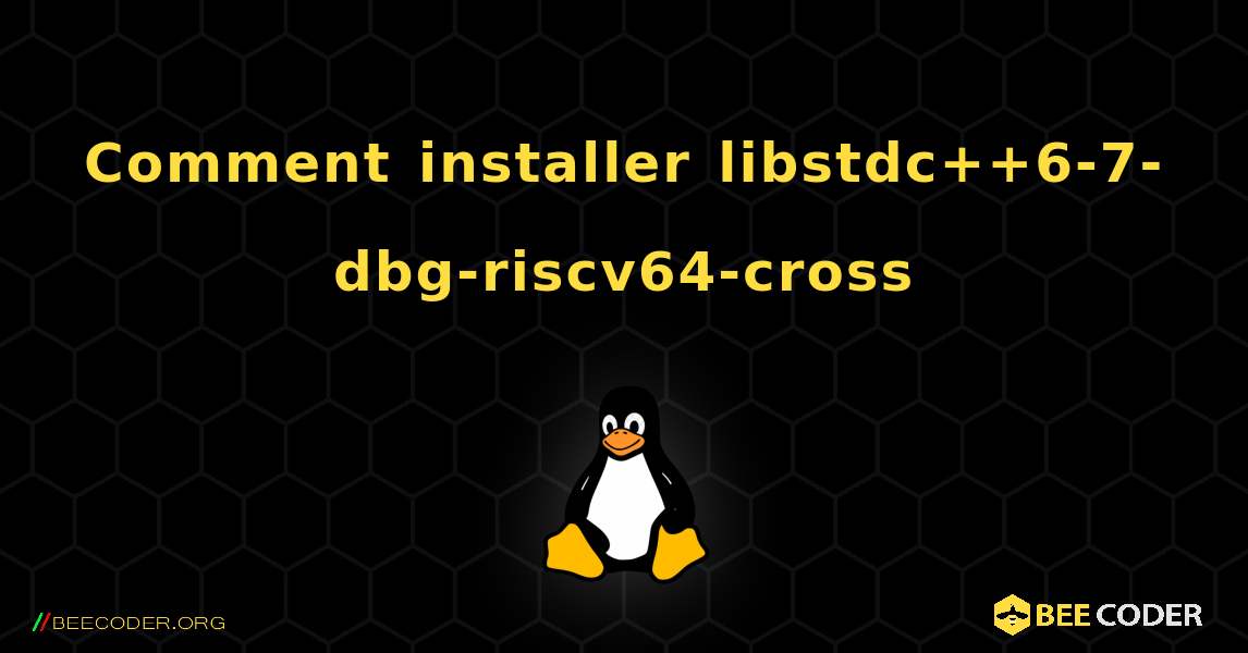 Comment installer libstdc++6-7-dbg-riscv64-cross . Linux