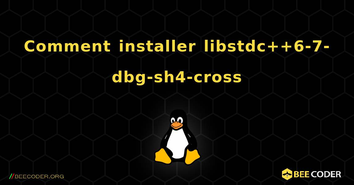 Comment installer libstdc++6-7-dbg-sh4-cross . Linux