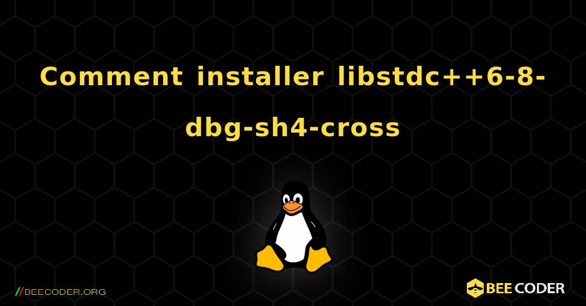 Comment installer libstdc++6-8-dbg-sh4-cross . Linux