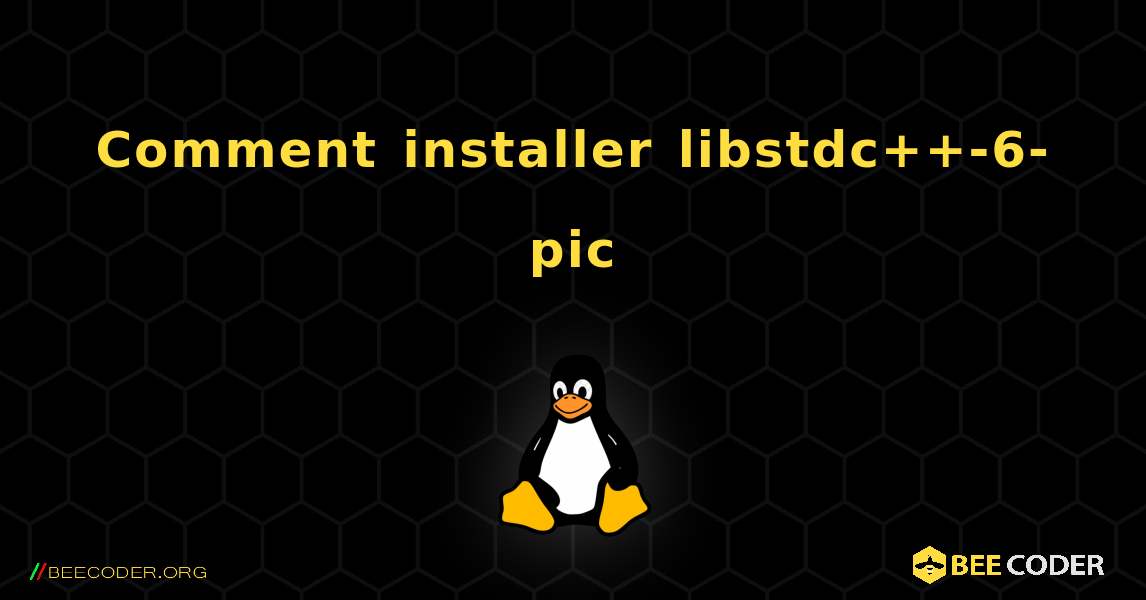 Comment installer libstdc++-6-pic . Linux