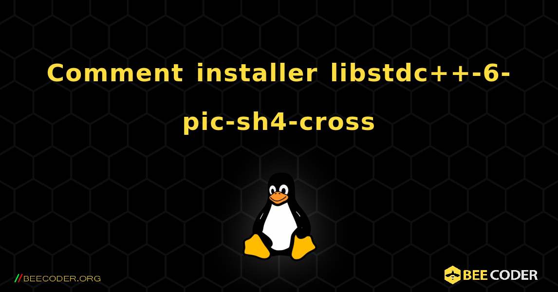 Comment installer libstdc++-6-pic-sh4-cross . Linux