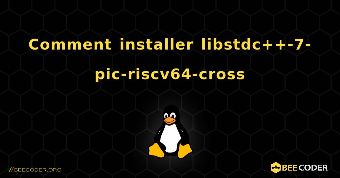Comment installer libstdc++-7-pic-riscv64-cross . Linux