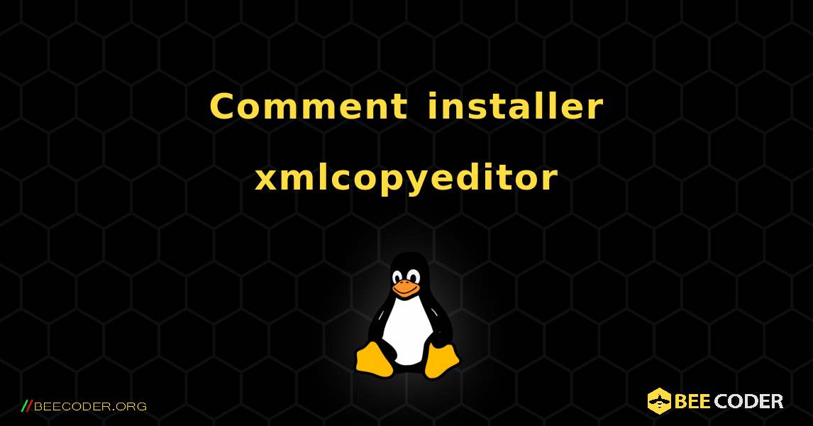 Comment installer xmlcopyeditor . Linux