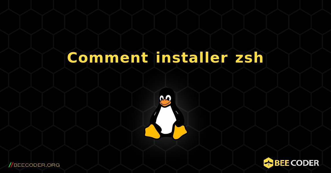 Comment installer zsh . Linux