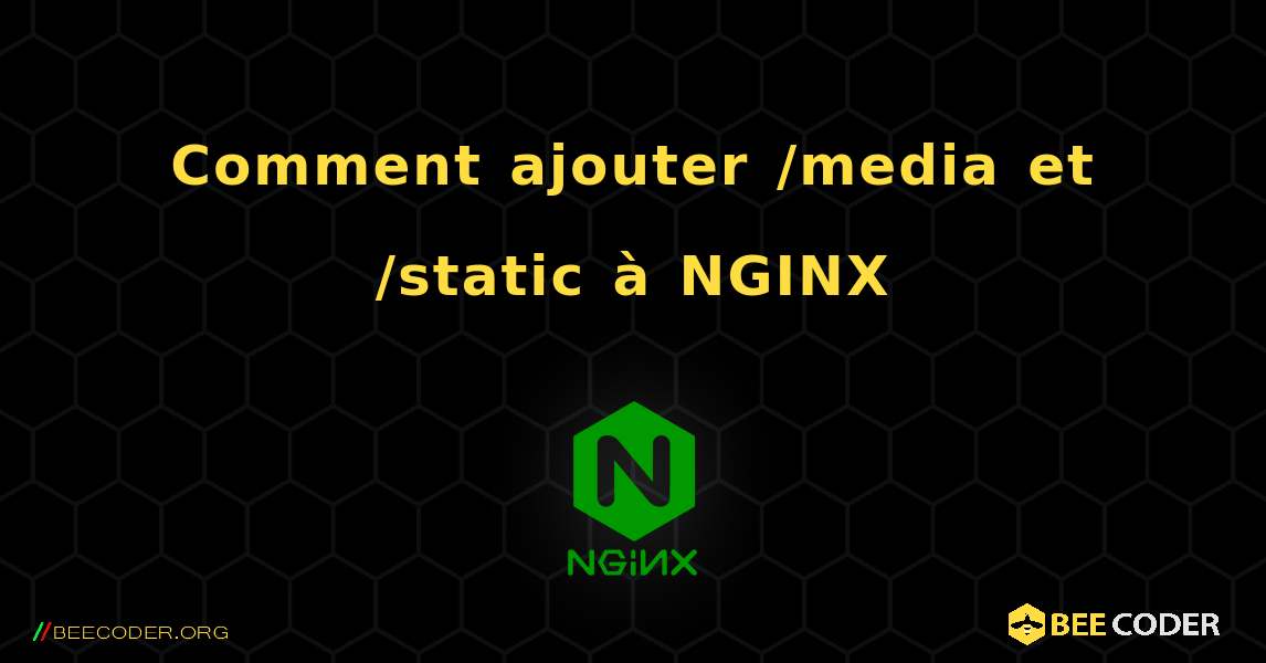 Comment ajouter /media et /static à NGINX. NGINX