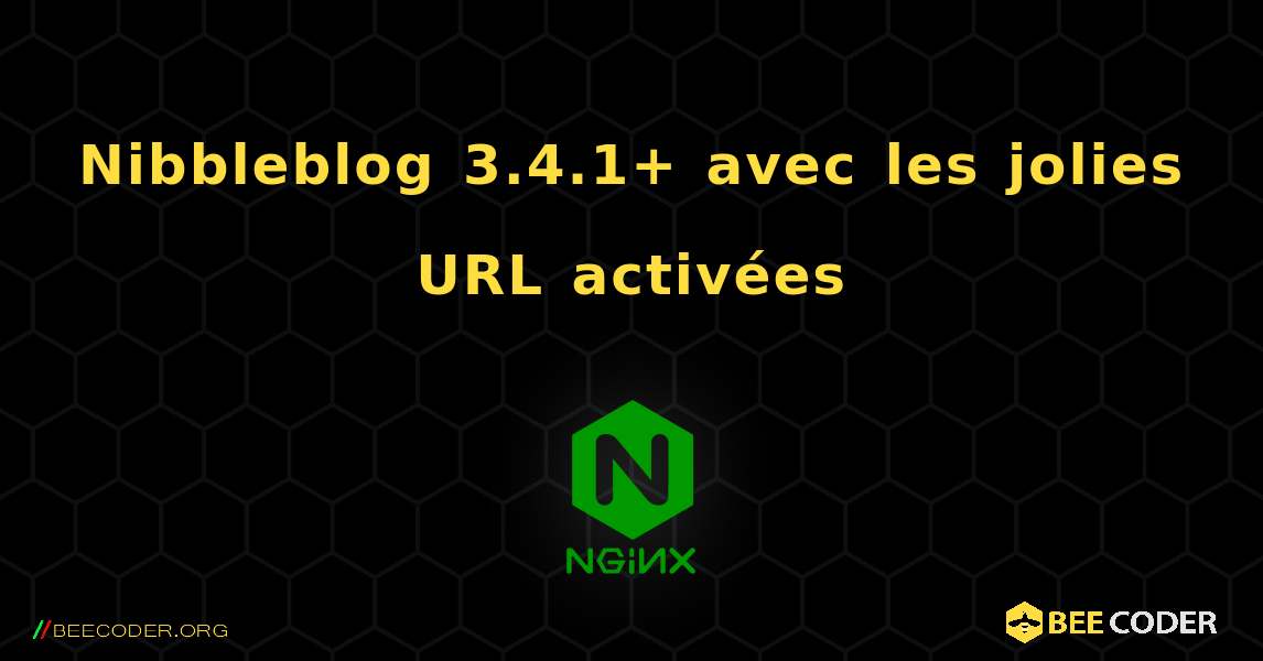 Nibbleblog 3.4.1+ avec les jolies URL activées. NGINX