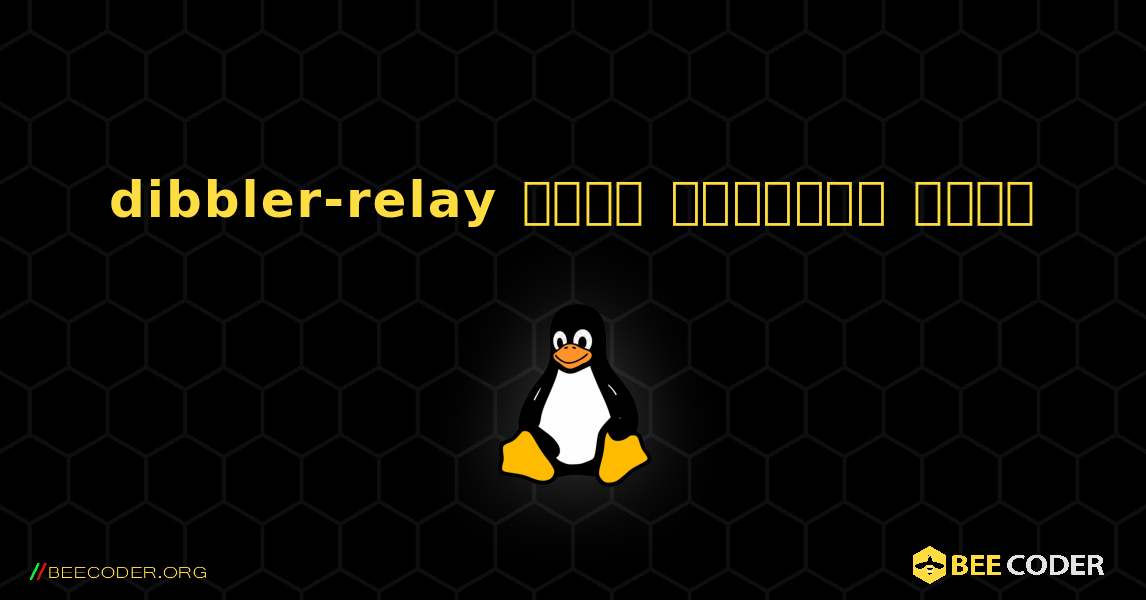 dibbler-relay  कैसे स्थापित करें. Linux