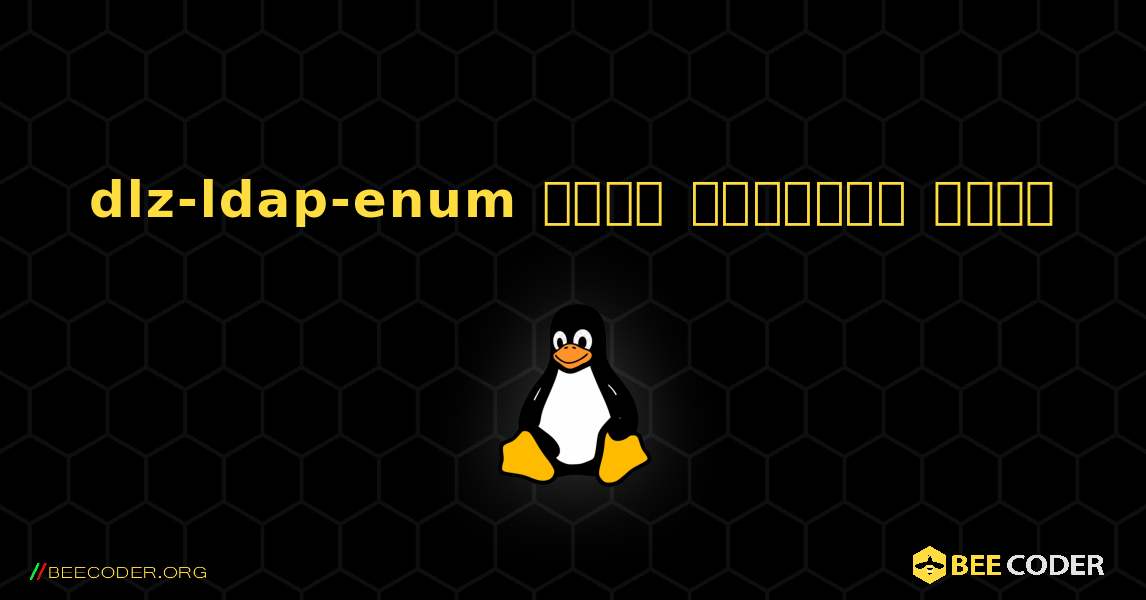 dlz-ldap-enum  कैसे स्थापित करें. Linux