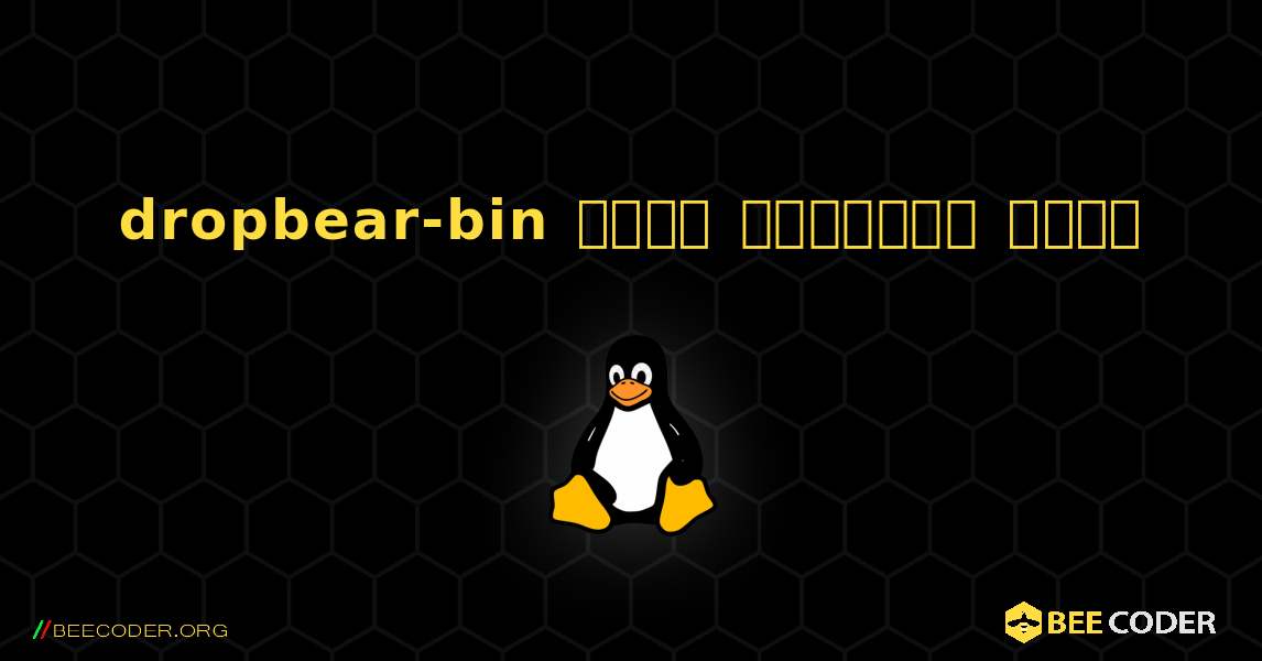 dropbear-bin  कैसे स्थापित करें. Linux