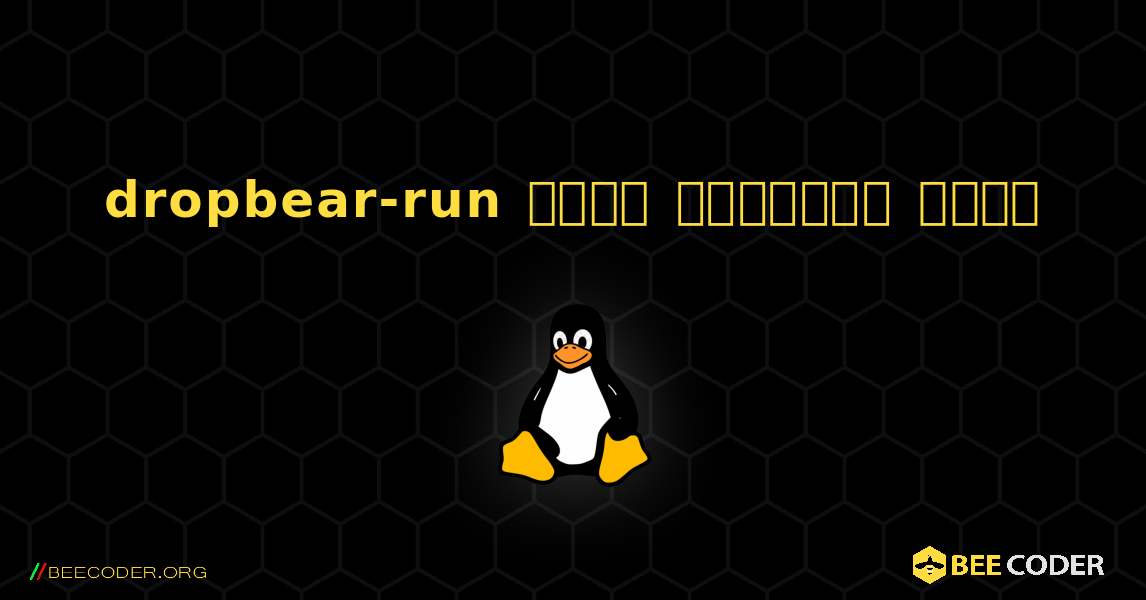 dropbear-run  कैसे स्थापित करें. Linux