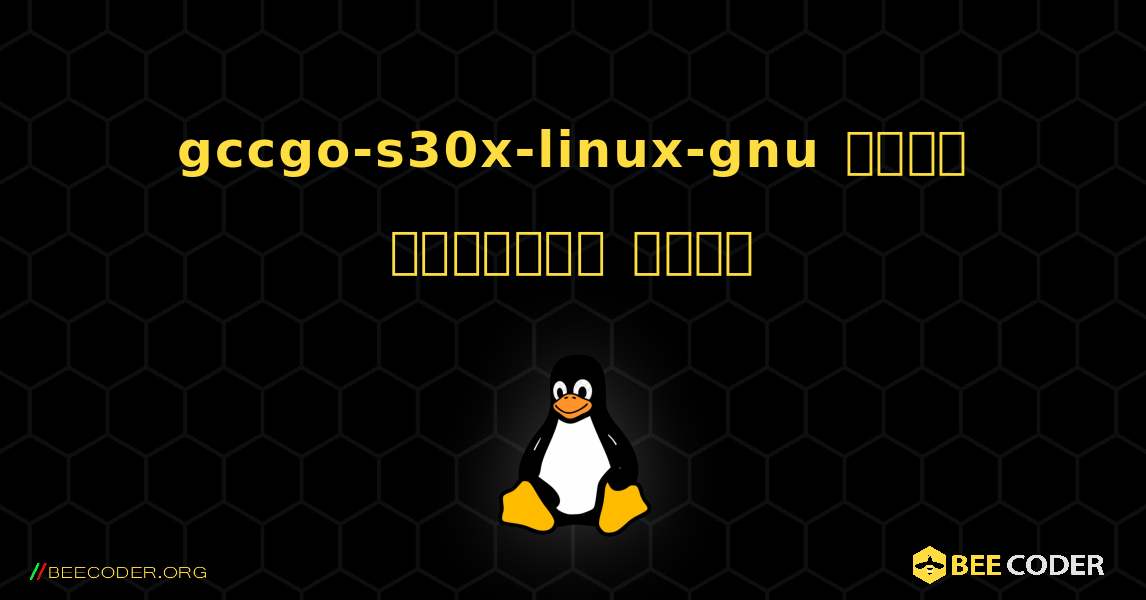 gccgo-s30x-linux-gnu  कैसे स्थापित करें. Linux
