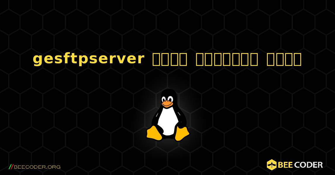 gesftpserver  कैसे स्थापित करें. Linux