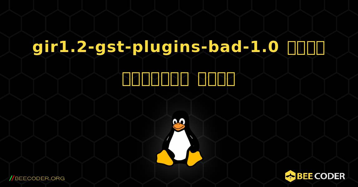 gir1.2-gst-plugins-bad-1.0  कैसे स्थापित करें. Linux