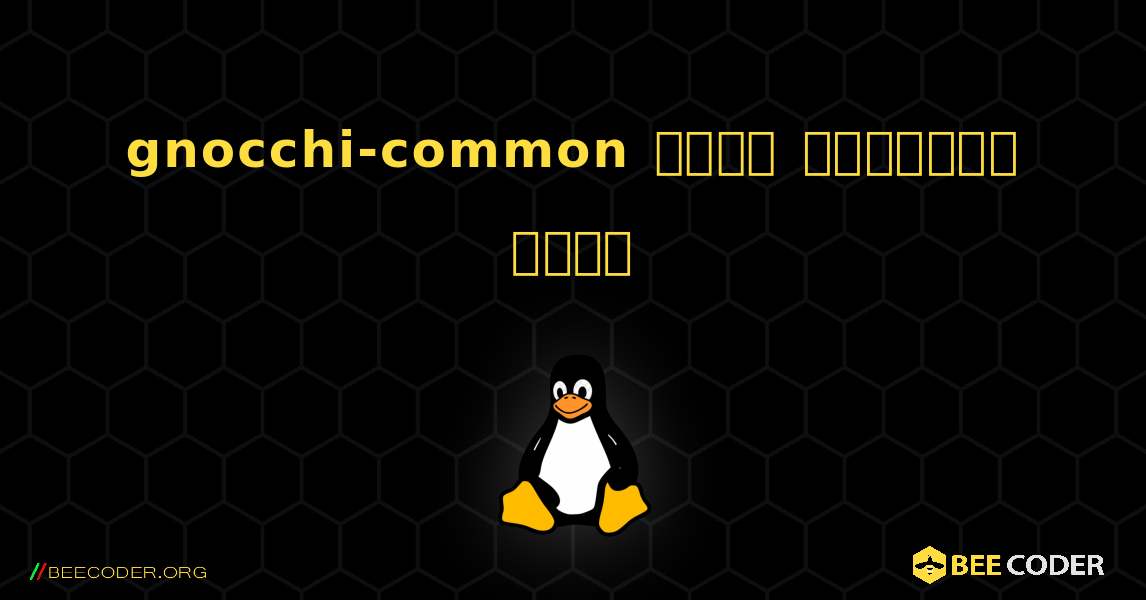 gnocchi-common  कैसे स्थापित करें. Linux