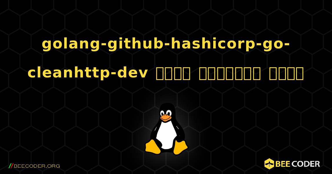 golang-github-hashicorp-go-cleanhttp-dev  कैसे स्थापित करें. Linux