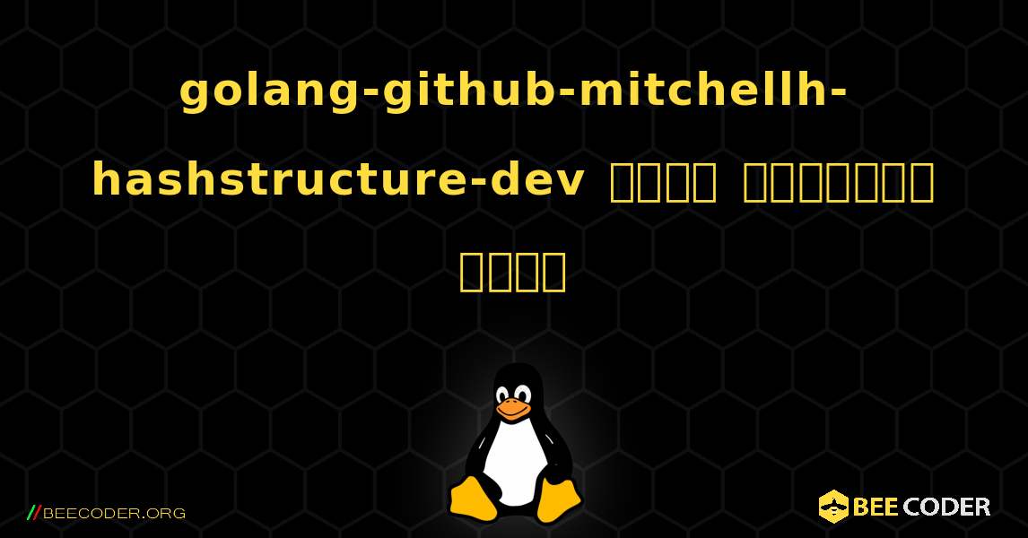 golang-github-mitchellh-hashstructure-dev  कैसे स्थापित करें. Linux