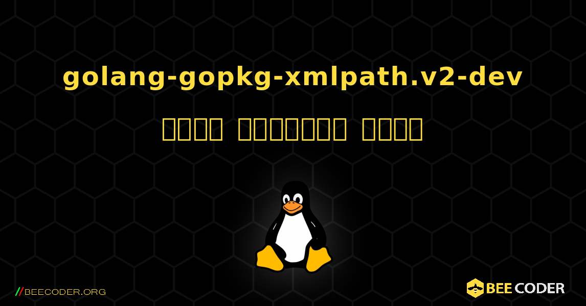 golang-gopkg-xmlpath.v2-dev  कैसे स्थापित करें. Linux