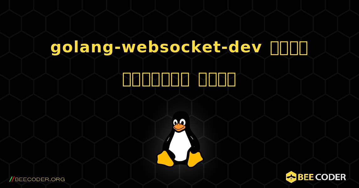 golang-websocket-dev  कैसे स्थापित करें. Linux