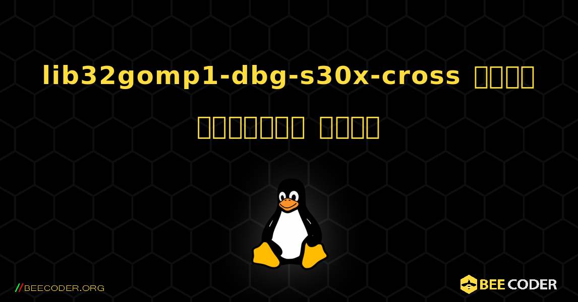 lib32gomp1-dbg-s30x-cross  कैसे स्थापित करें. Linux