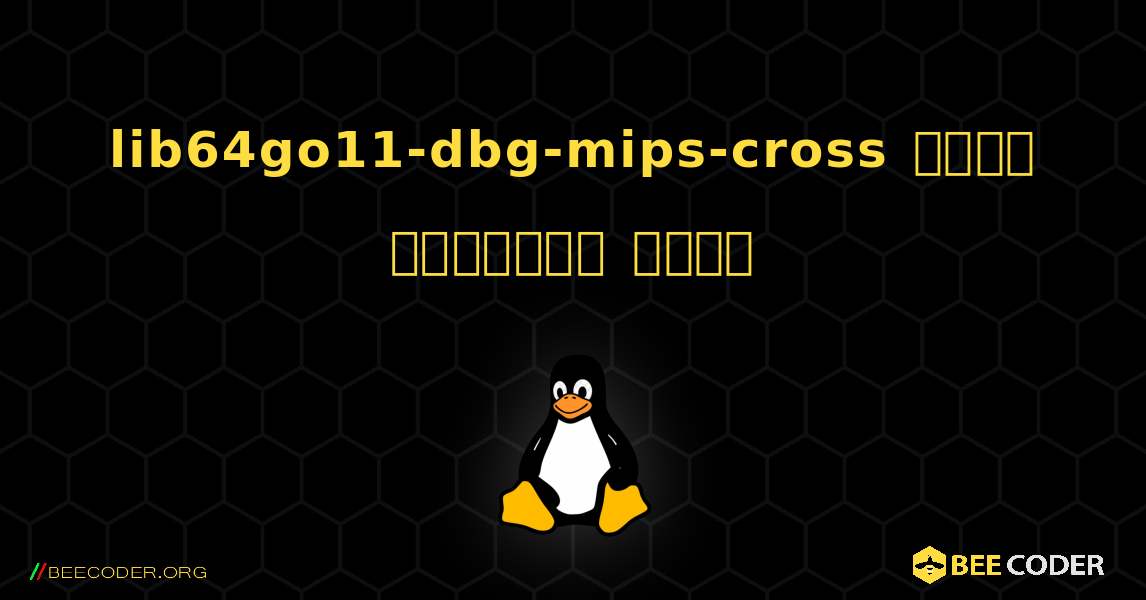 lib64go11-dbg-mips-cross  कैसे स्थापित करें. Linux