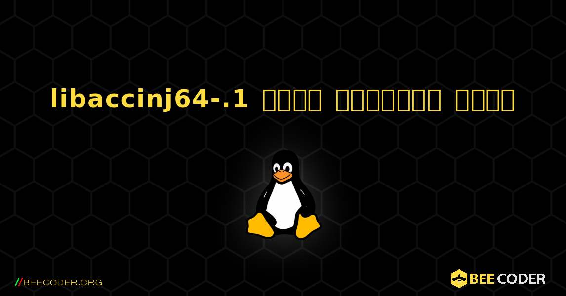 libaccinj64-.1  कैसे स्थापित करें. Linux