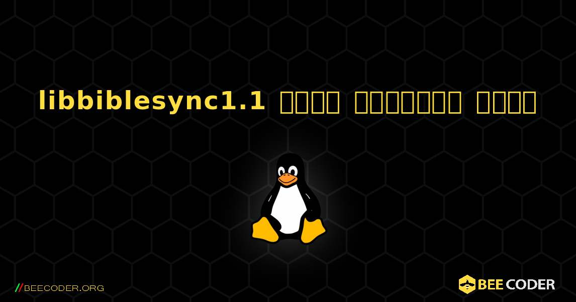 libbiblesync1.1  कैसे स्थापित करें. Linux