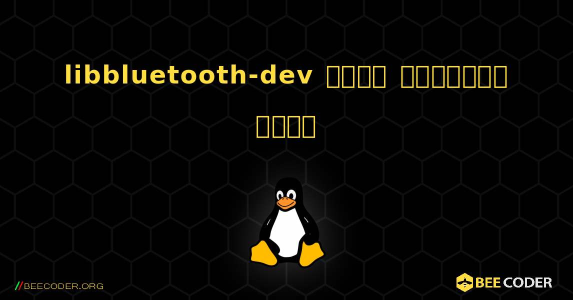 libbluetooth-dev  कैसे स्थापित करें. Linux