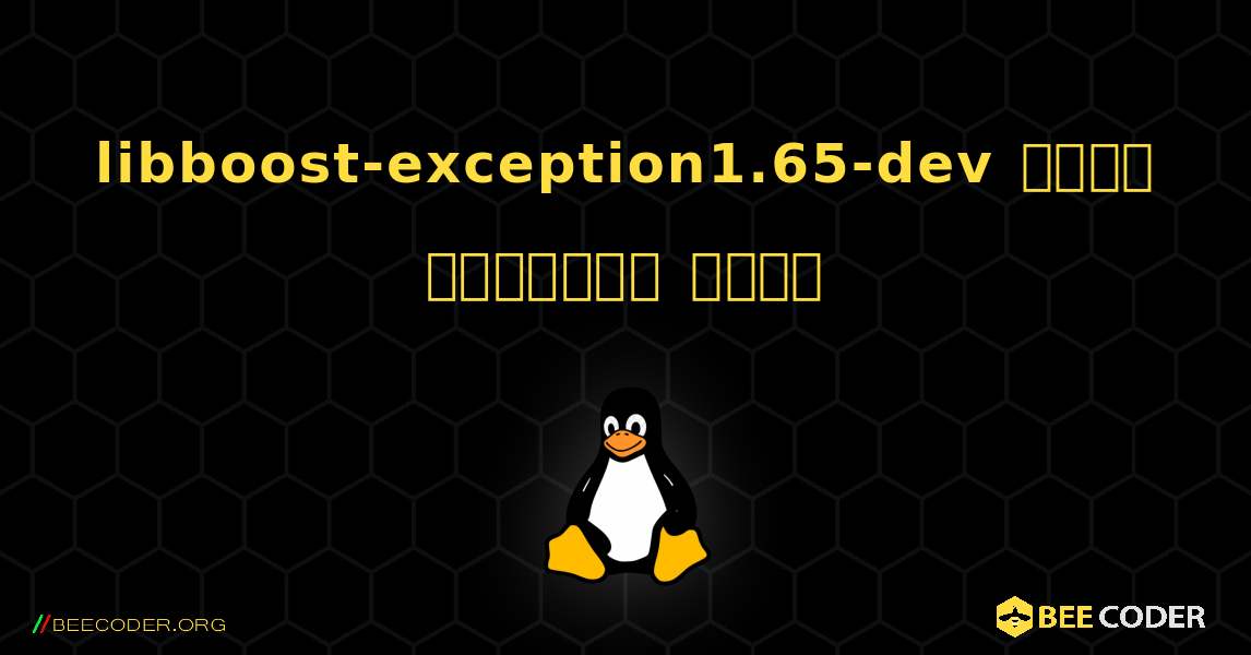 libboost-exception1.65-dev  कैसे स्थापित करें. Linux