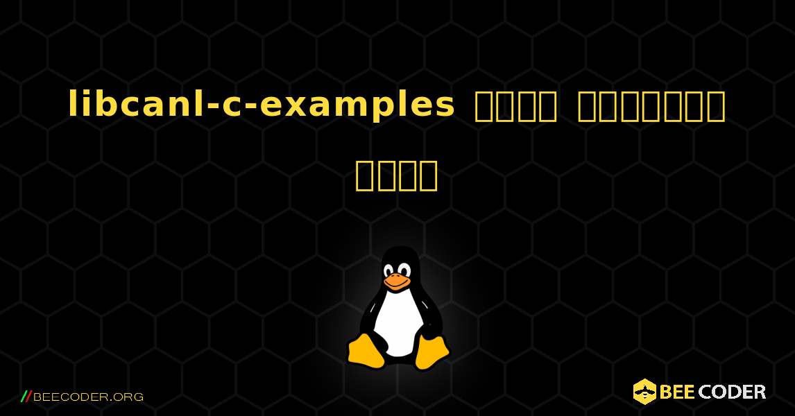 libcanl-c-examples  कैसे स्थापित करें. Linux