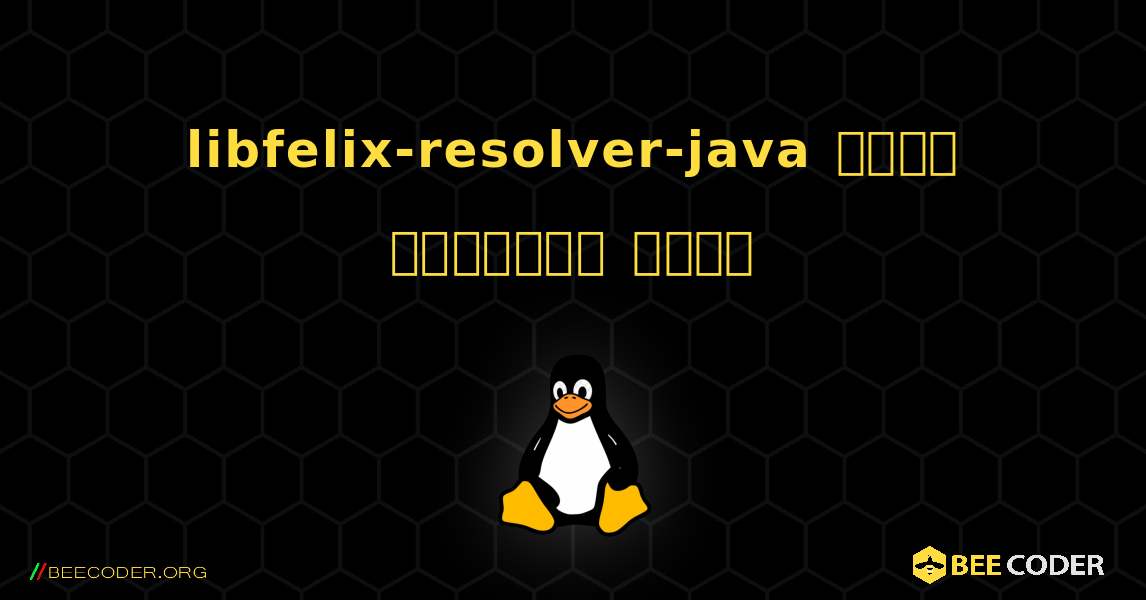 libfelix-resolver-java  कैसे स्थापित करें. Linux