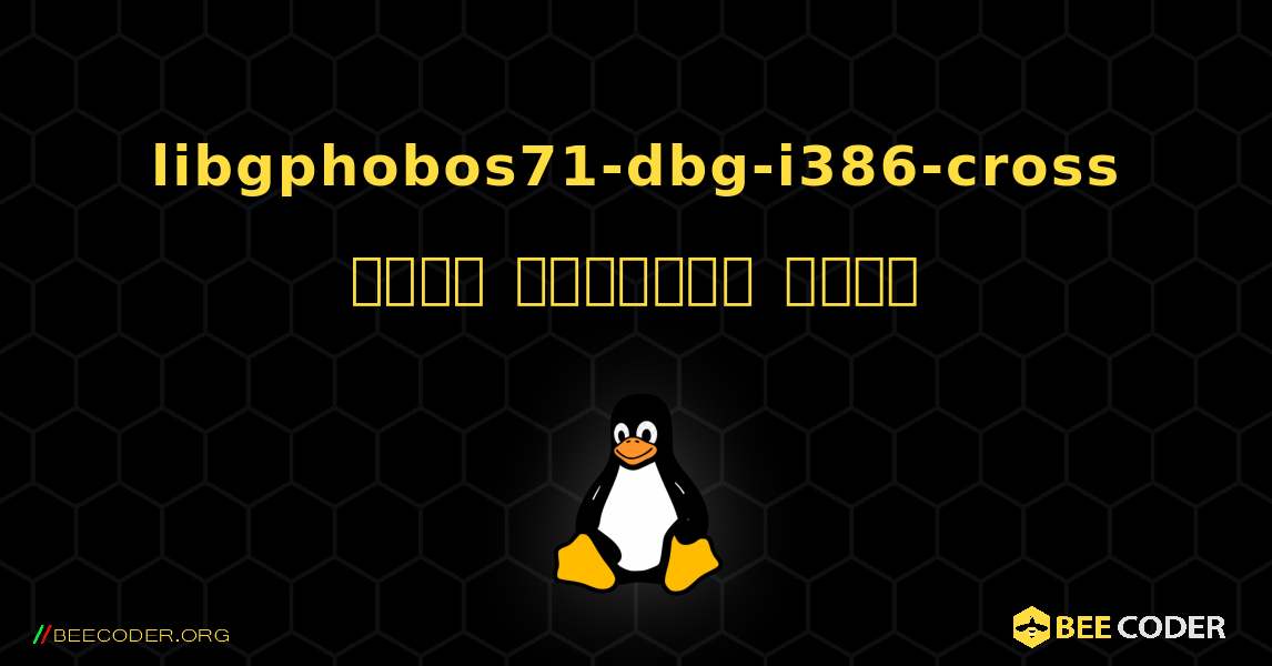libgphobos71-dbg-i386-cross  कैसे स्थापित करें. Linux