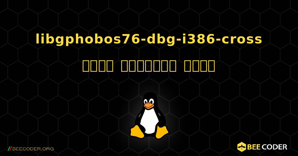 libgphobos76-dbg-i386-cross  कैसे स्थापित करें. Linux