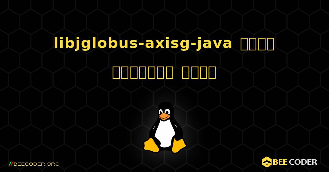 libjglobus-axisg-java  कैसे स्थापित करें. Linux